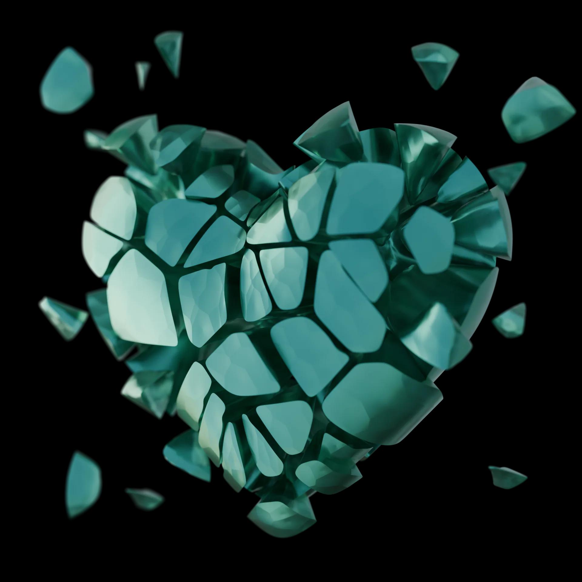 A fragmented heart illustrating the limits of technology