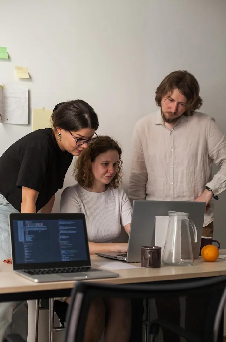 A research and development team collaborating